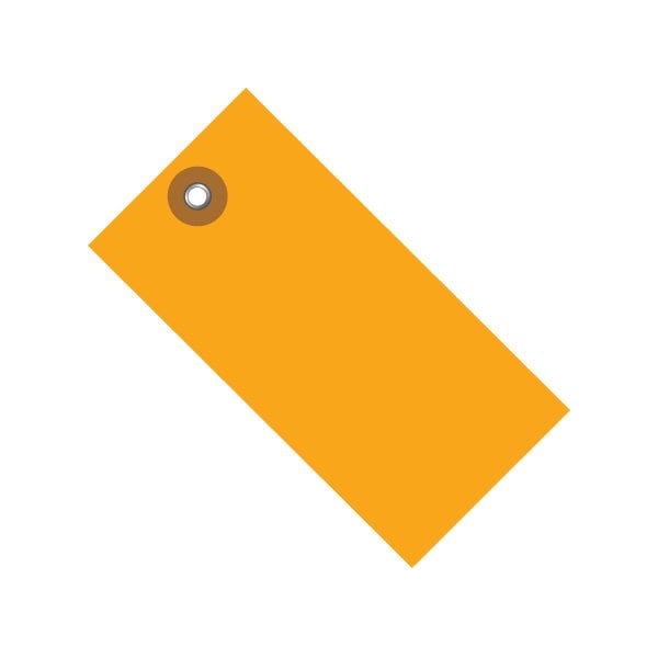 Bsc Preferred 4 1/4 x 2 1/8'' Orange Tyvek Shipping Tag, 100PK BUY00015577 - main